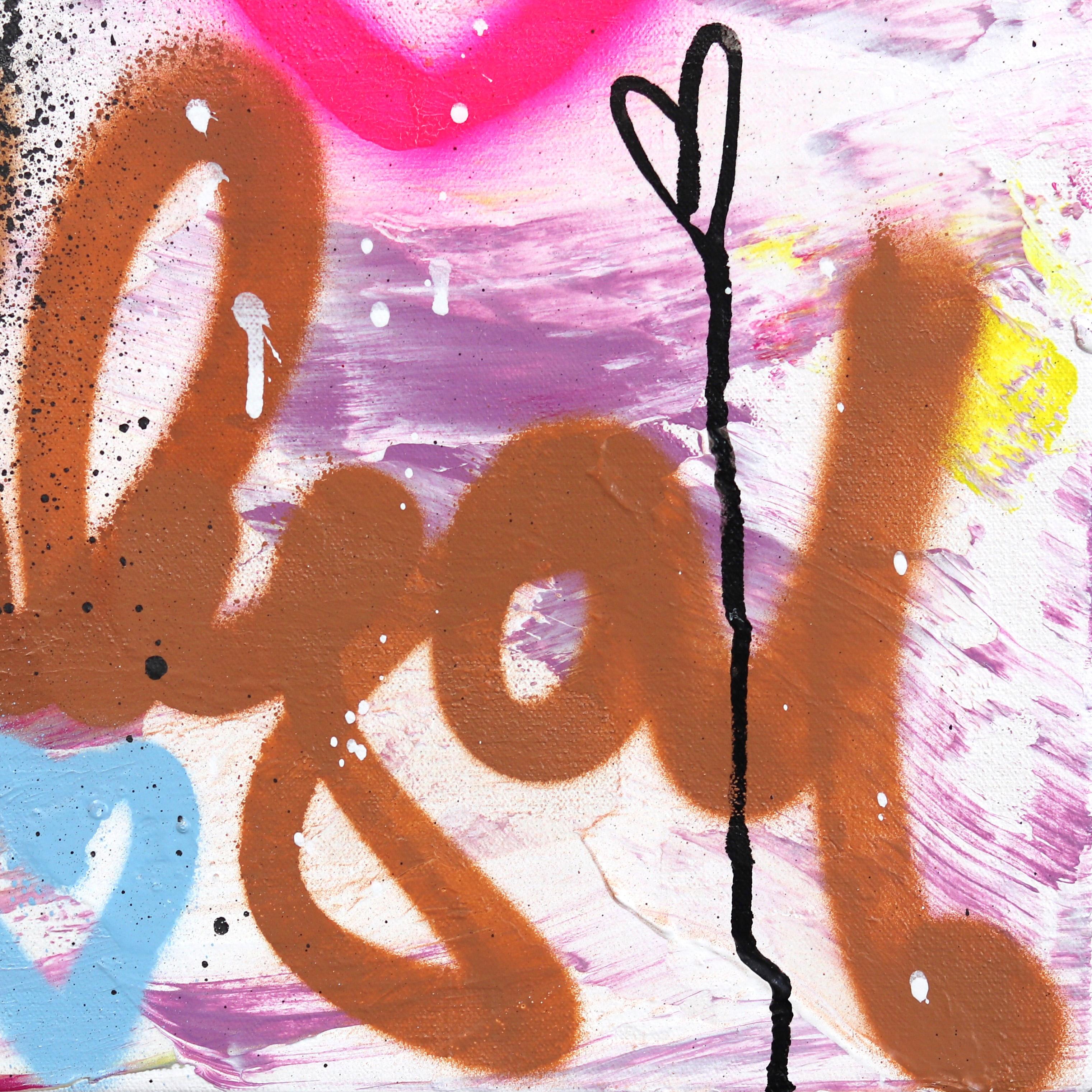 Pink River - Street Art Graffiti Writing Painting Colorful in vendita 6