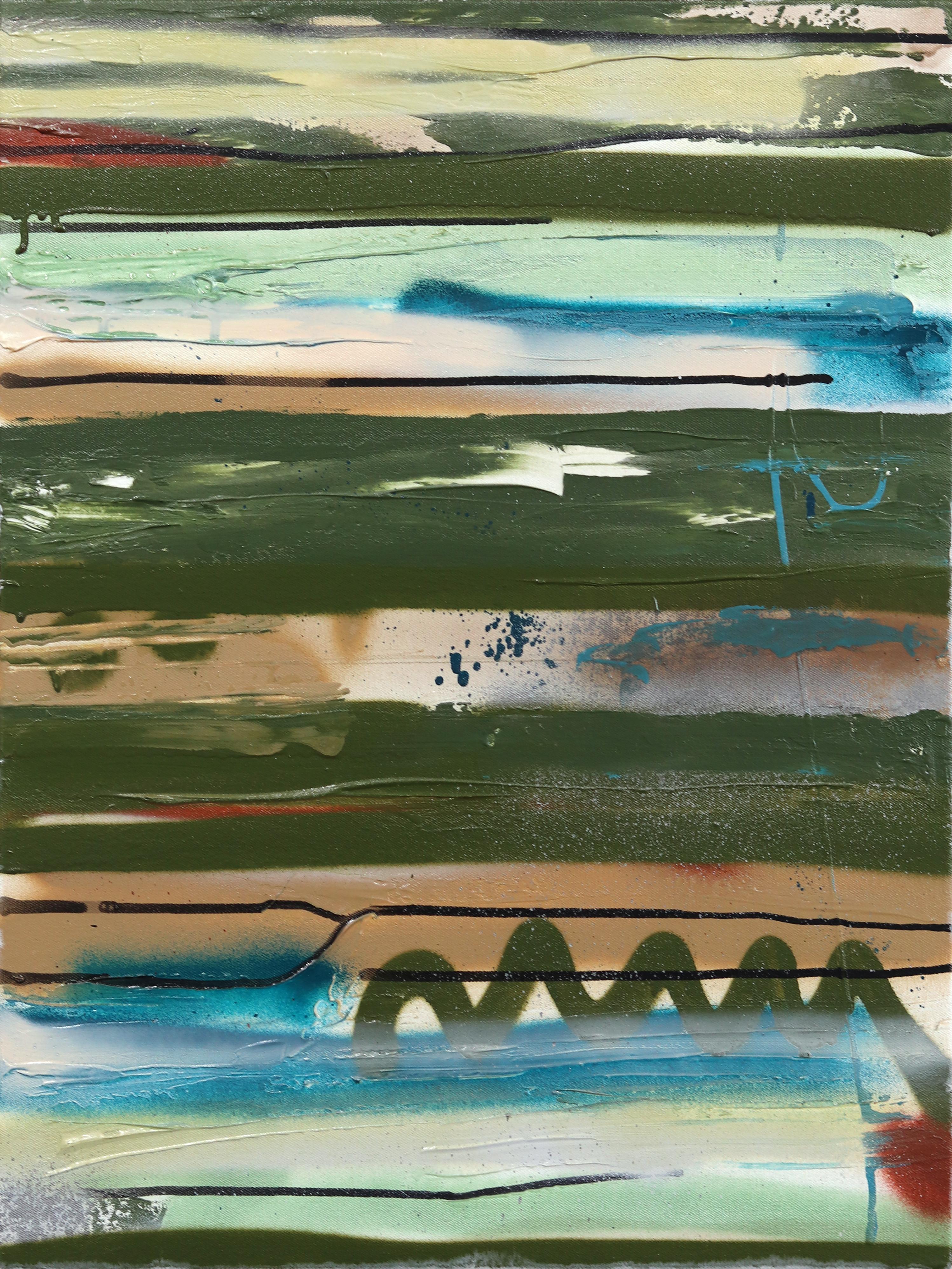Zarpar - Suave Pintura Abstracta Original Neutra