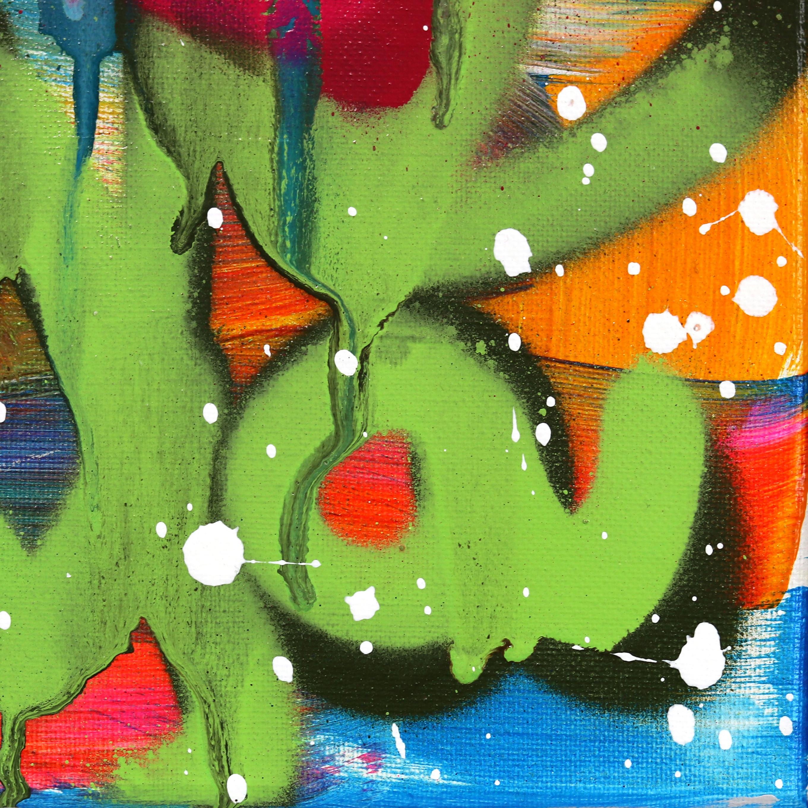 Street Love – gerahmtes, farbenfrohes Street Art-Gemälde im Angebot 5