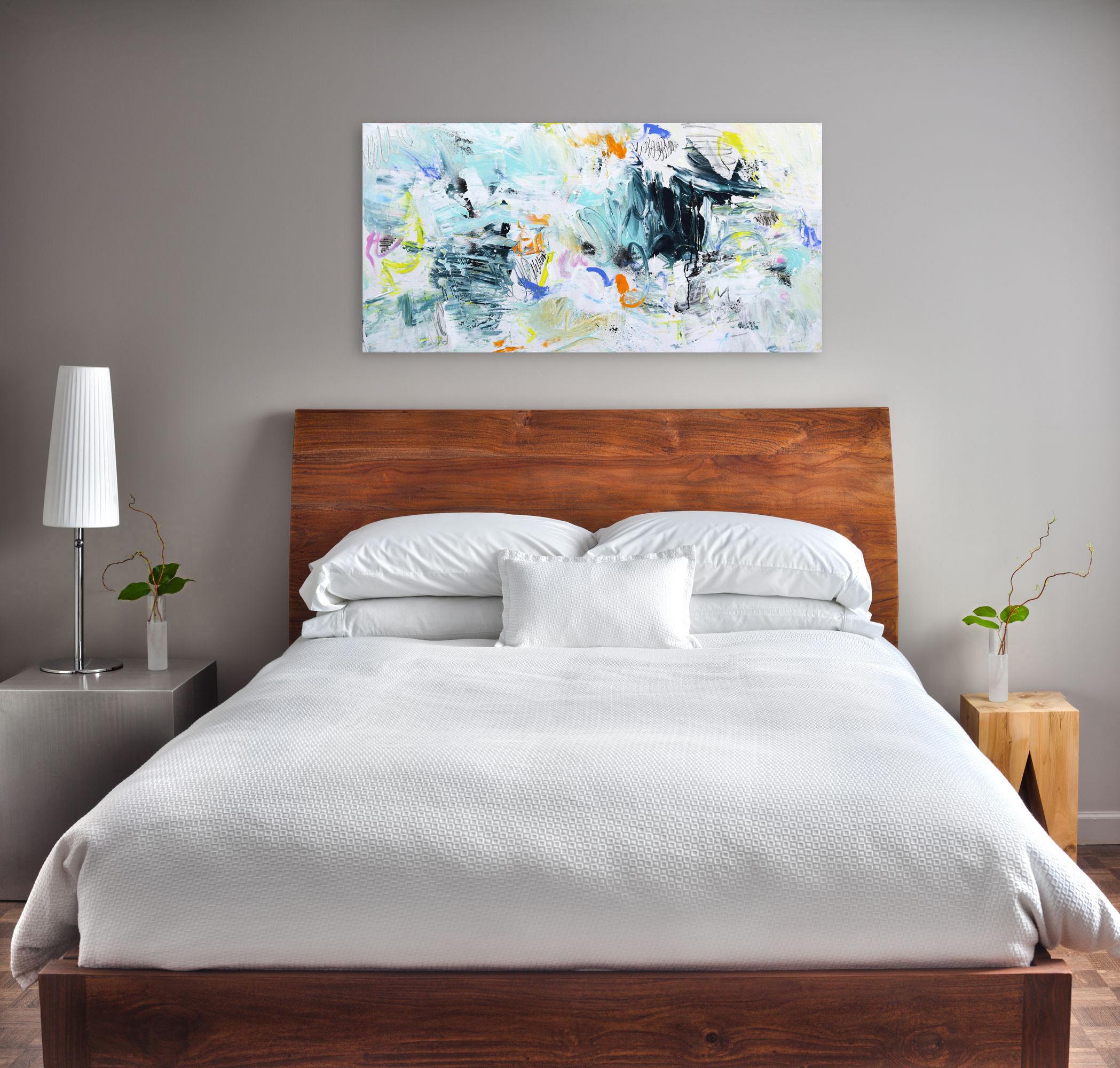 This Way or That - Abstract Textured Colorful Painting - Street Art Mixed Media Art by Amber Goldhammer