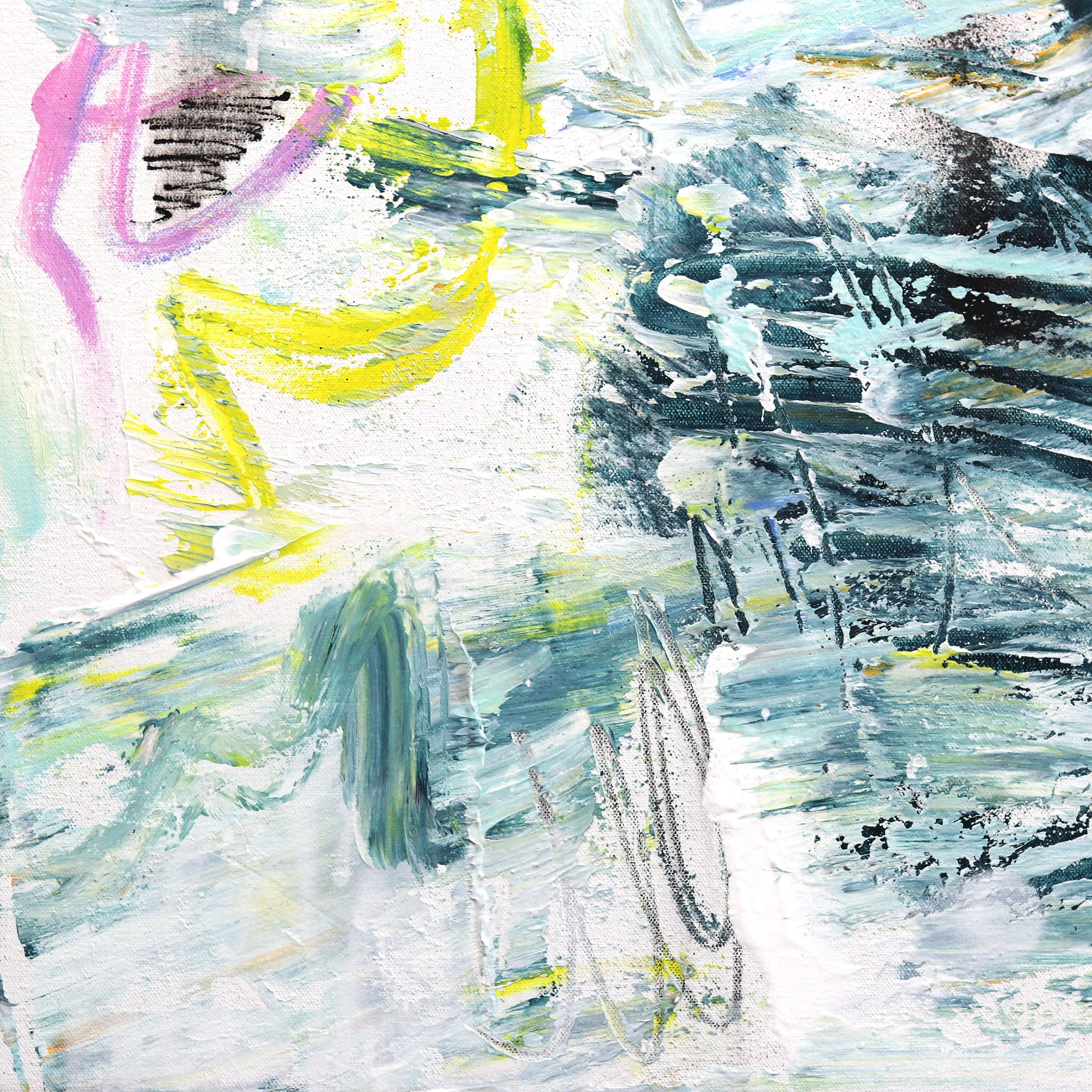 This Way or That - Abstract Textured Colorful Painting For Sale 4