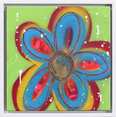 Time to Blossom - Original Colorful Urban Love Pop Street Art Graffiti Painting