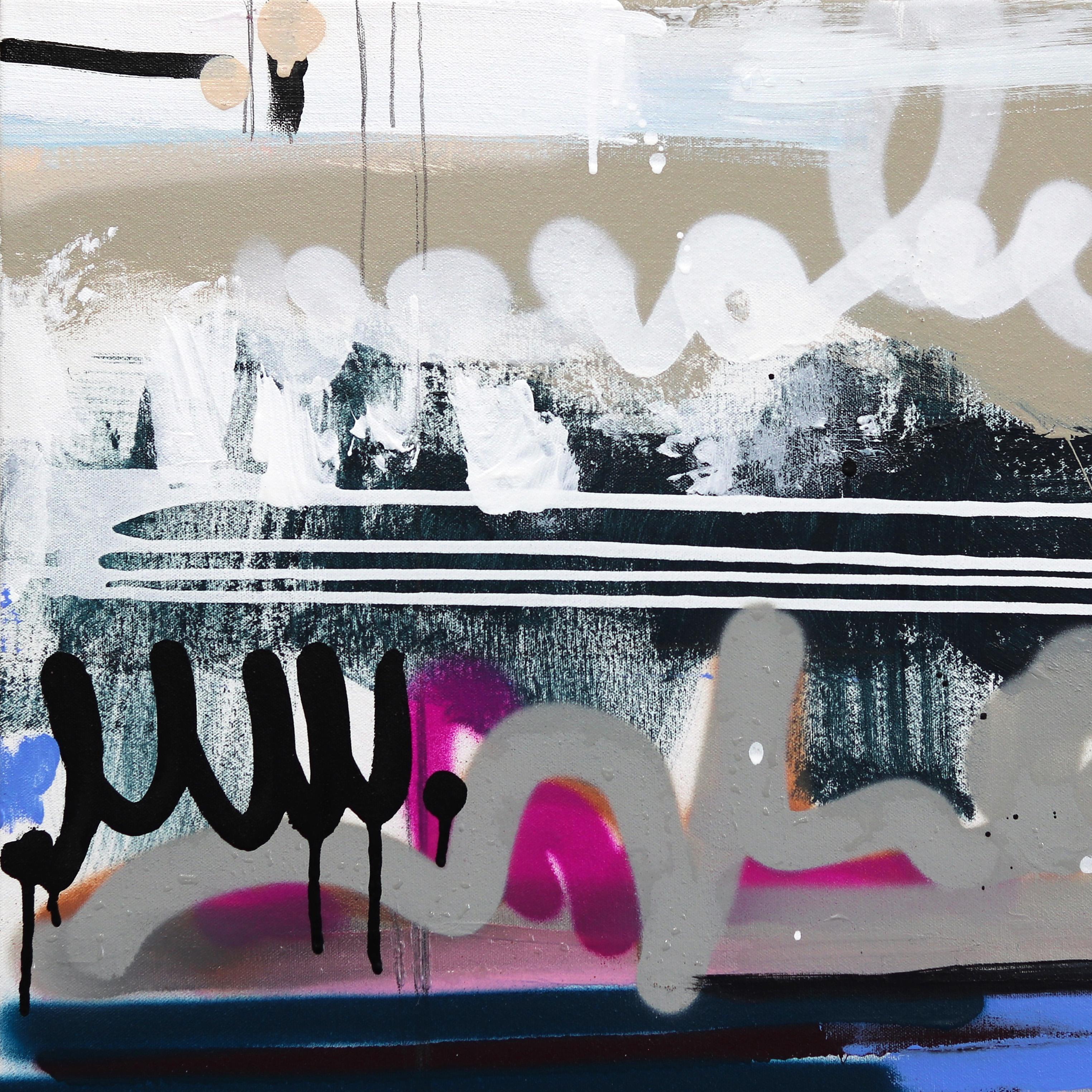 Marée sauvage - Peinture abstraite contemporaine dans les tons de la terre - Abstrait Painting par Amber Goldhammer
