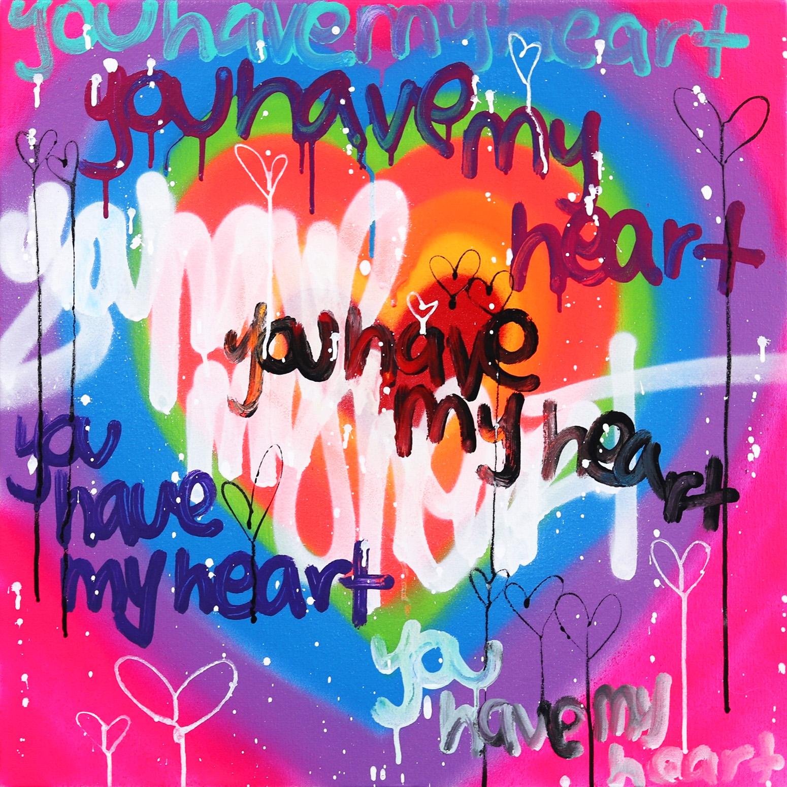 You Have My Heart - Mixed Media Art by Amber Goldhammer