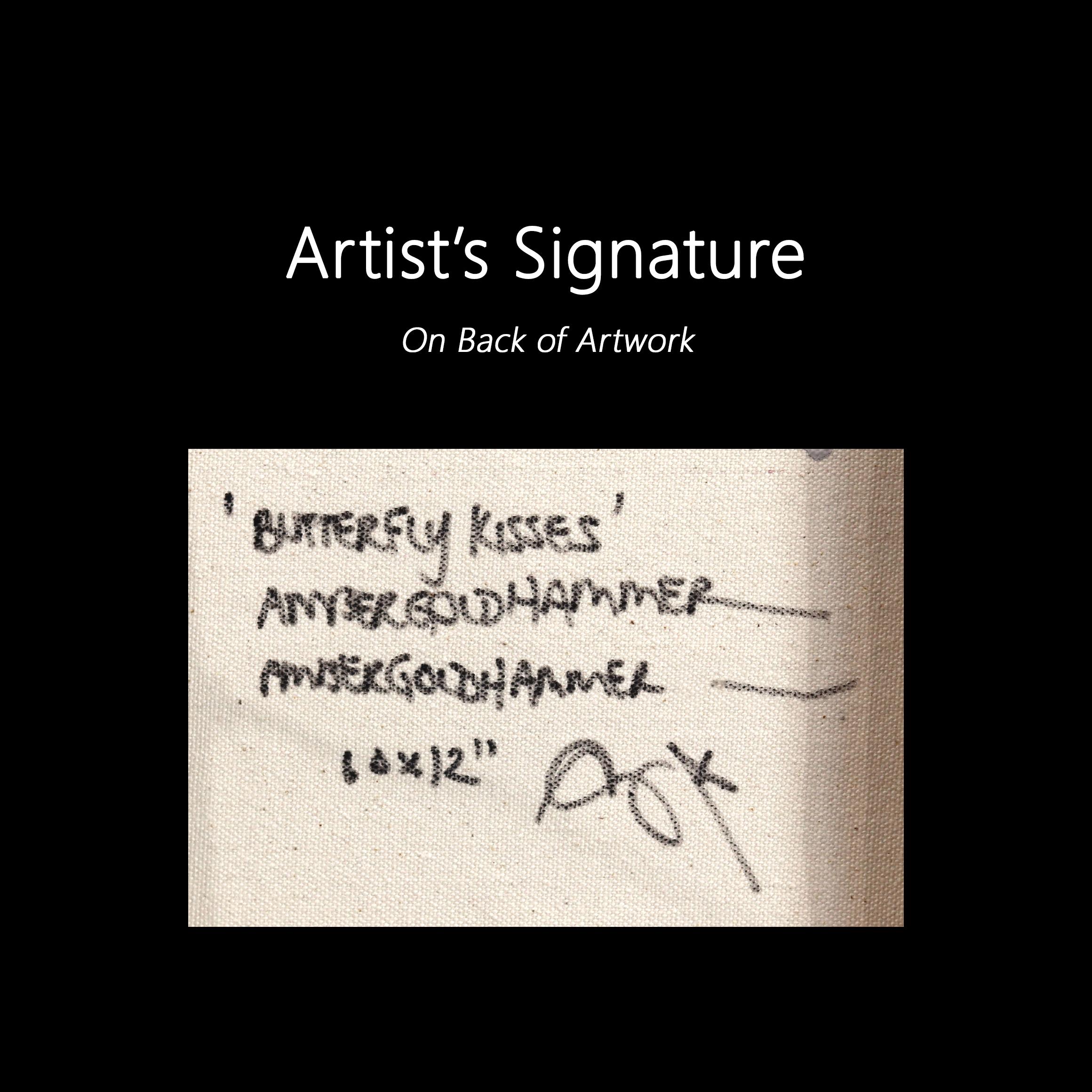 Schmetterling küsst - Abstrakte erdige Ton Textur geschichtet Mixed Media Painting im Angebot 7