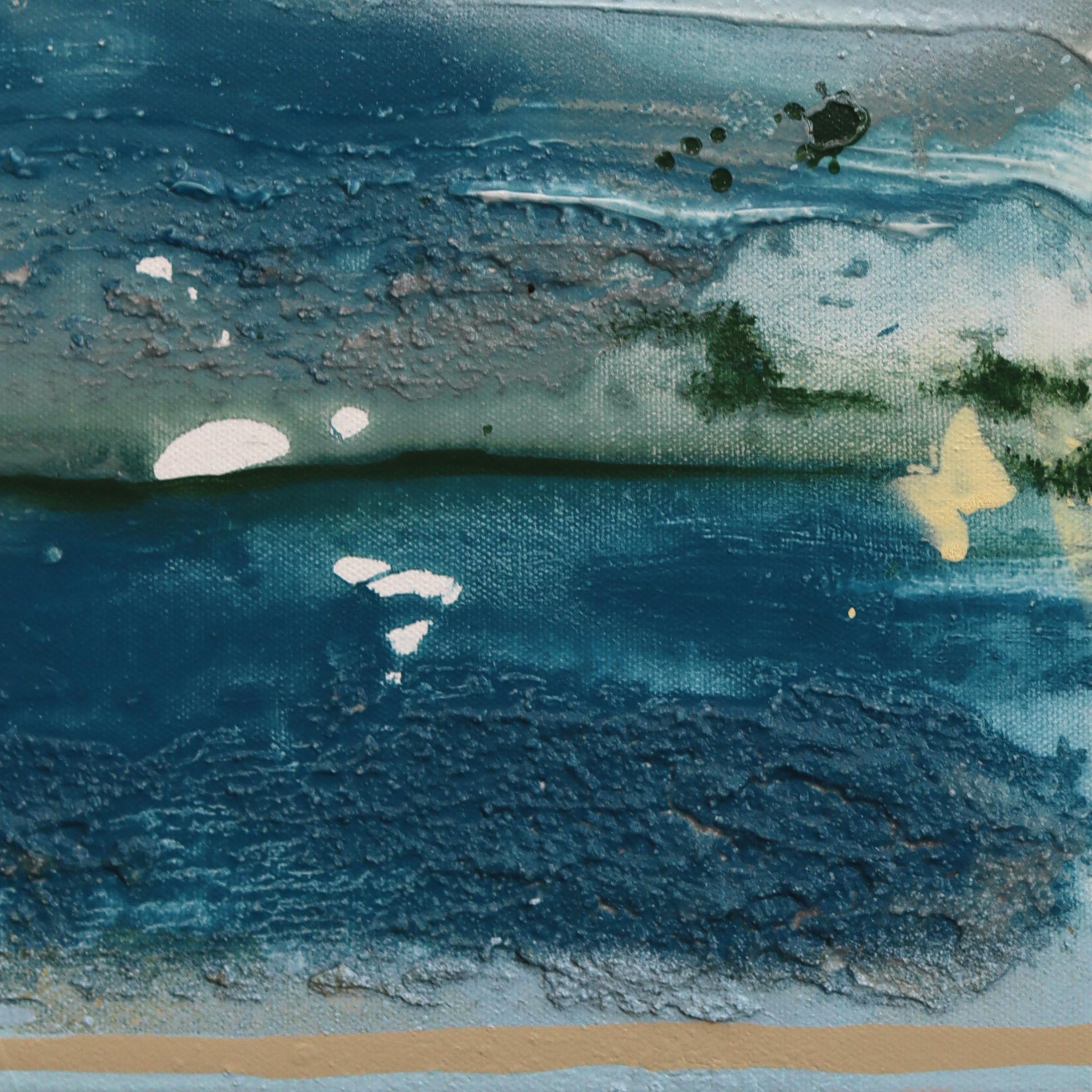 Die Künstlerin Amber Goldhammer aus Los Angeles malt dramatische abstrakte Kompositionen in Acryl auf Leinwand mit energischen Pinselstrichen. In ihren zeitgenössischen Gemälden drückt Goldhammer Emotionen aus, die einer stillen Poesie ähneln, und