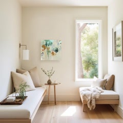 Castaway - Abstract Playful Earth Tone Textural Paint Splat Mixed Media Artwork