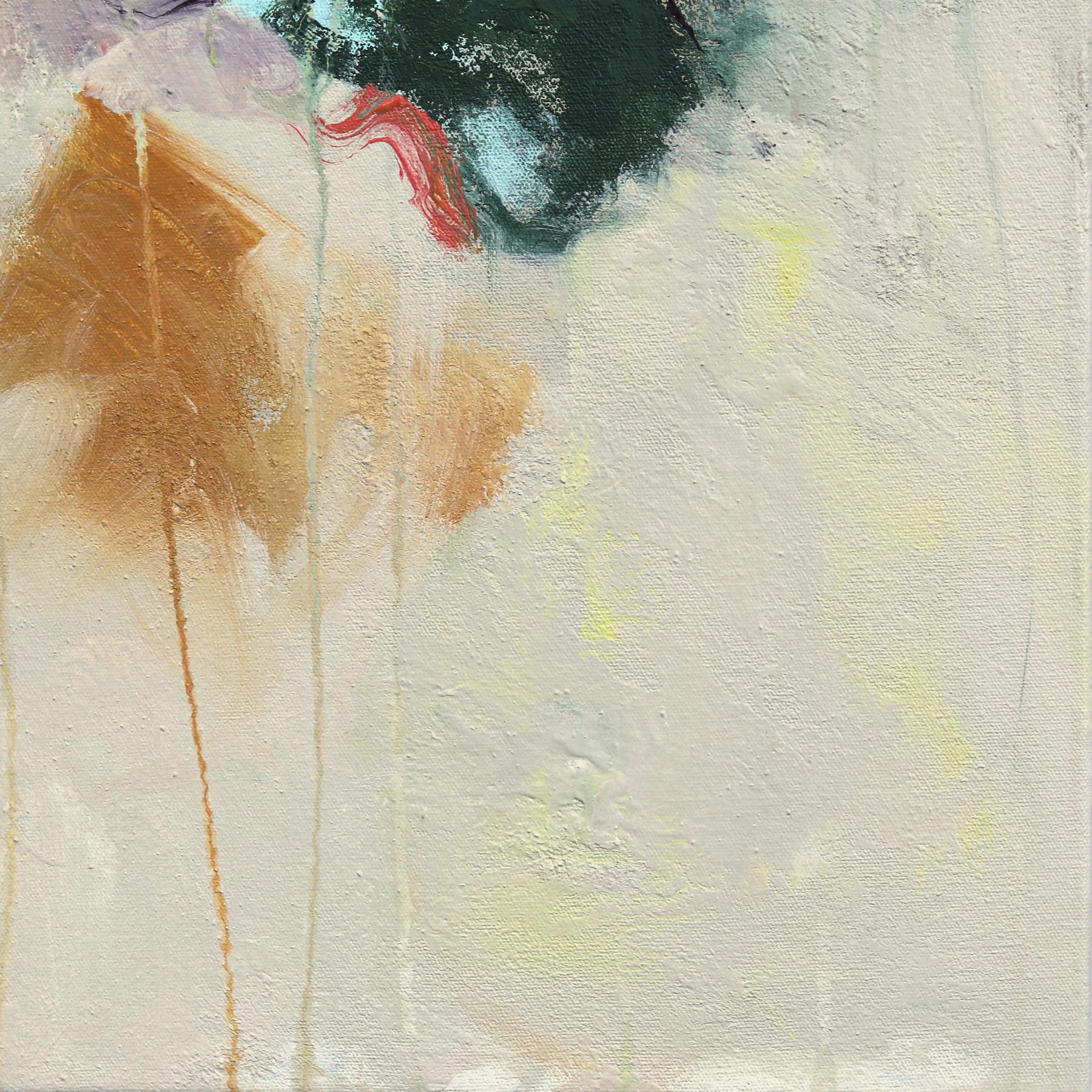 Castaway - Abstrait ludique de la terre Textural Paint Splat Mixed Media Artwork en vente 3