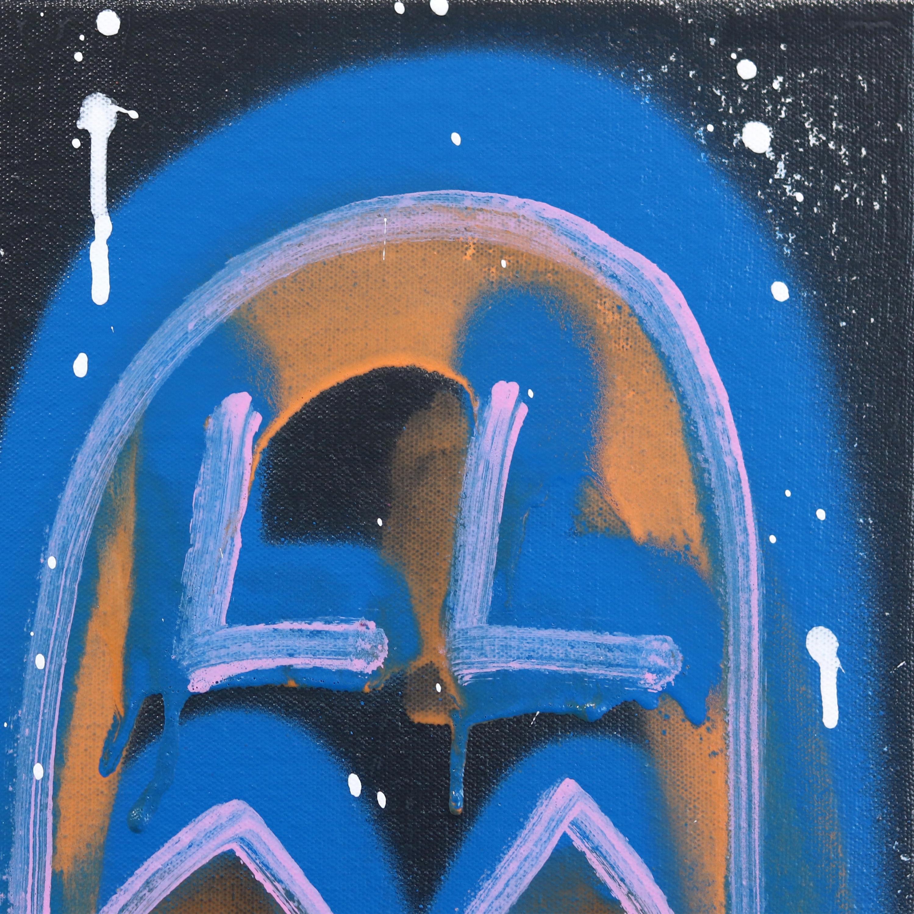 Clyde - Retro Inspired Pop Graffiti Style Original Artwork on Canvas For Sale 2
