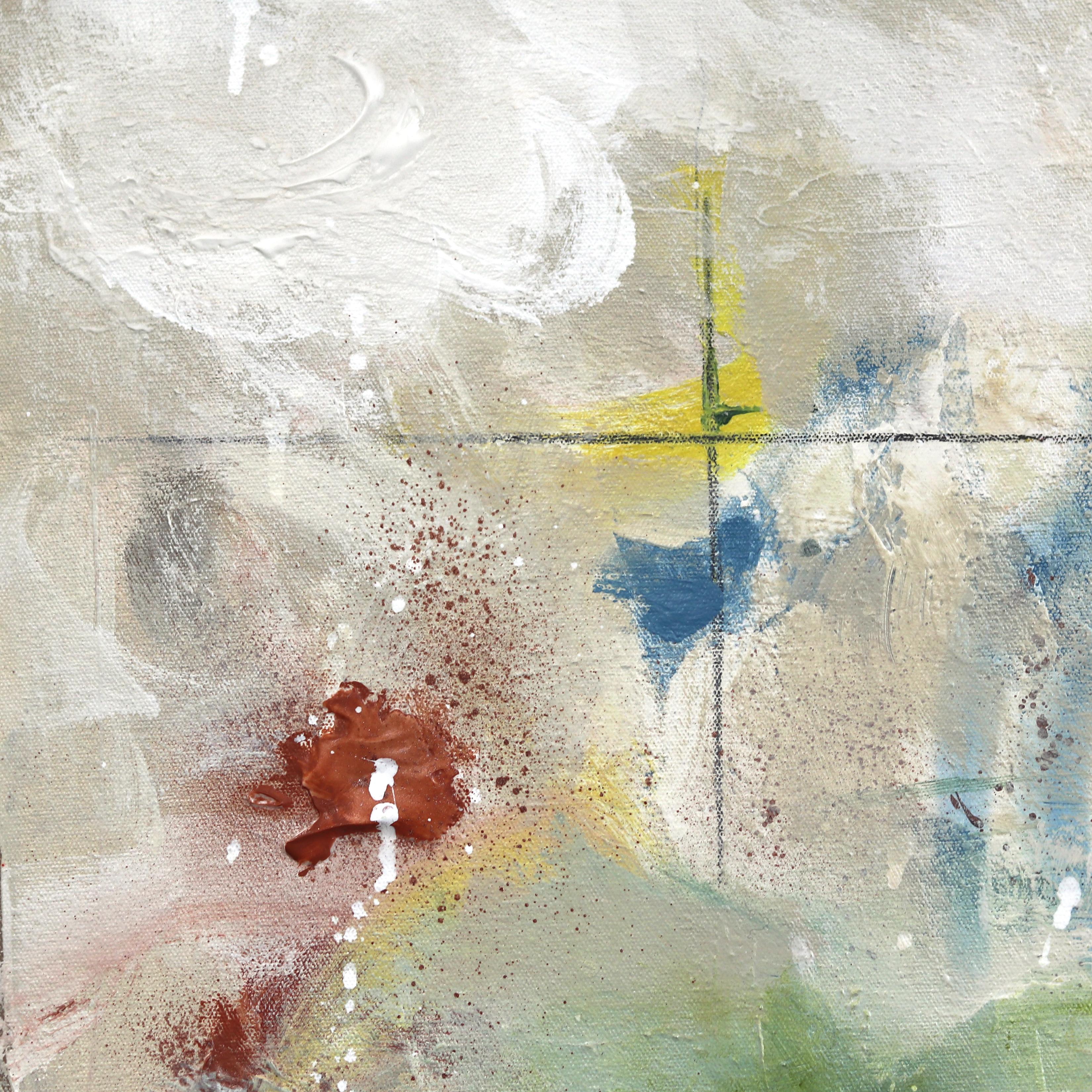 Fai la torsione  - Pittura astratta originale su tela con texture gestuale morbida in vendita 2