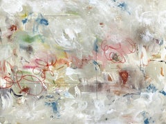 Do The Twist  - Original Soft Gestural Texture Abstract Painting on Canvas