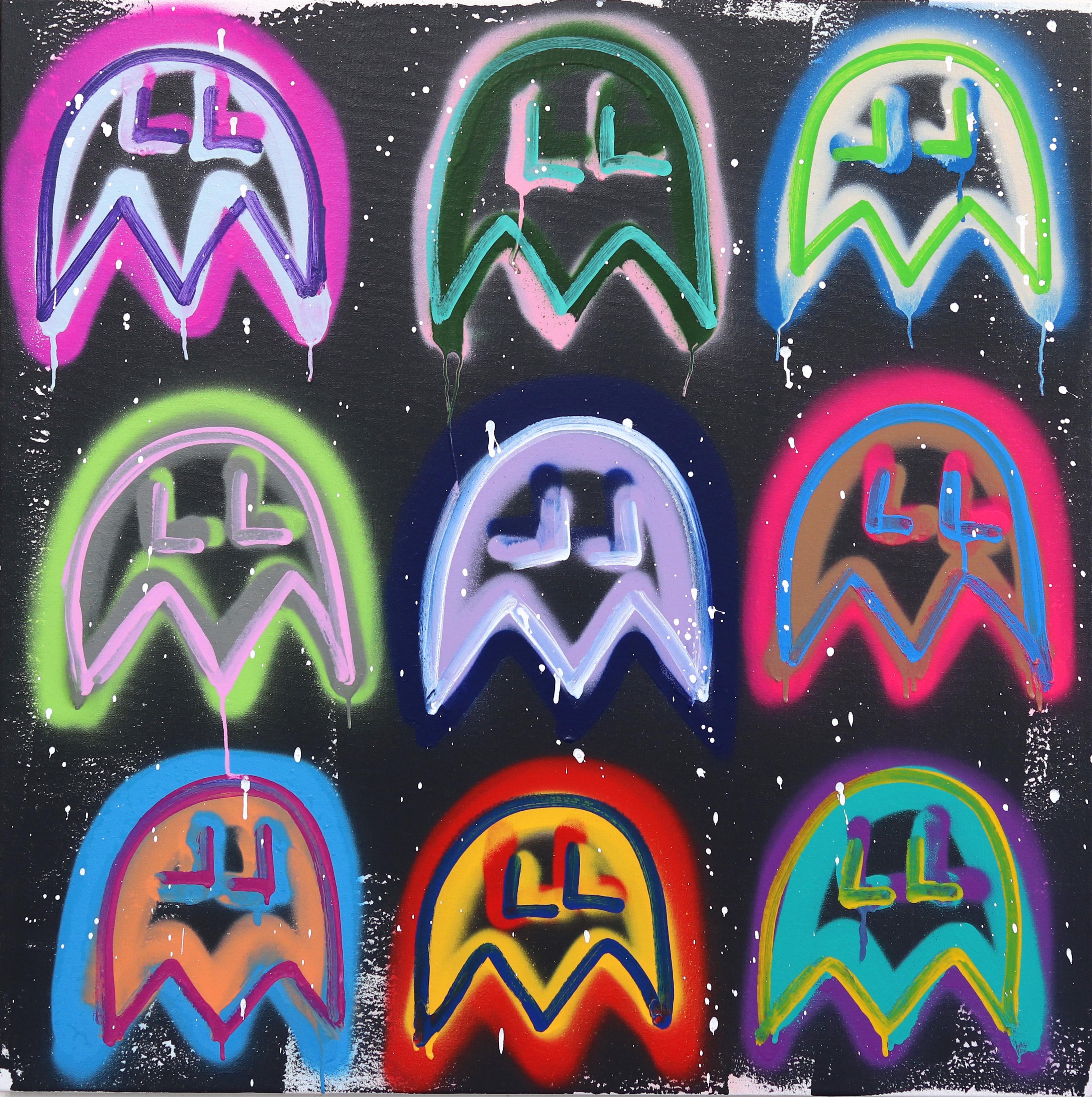 Amber Goldhammer Abstract Painting - Game Time