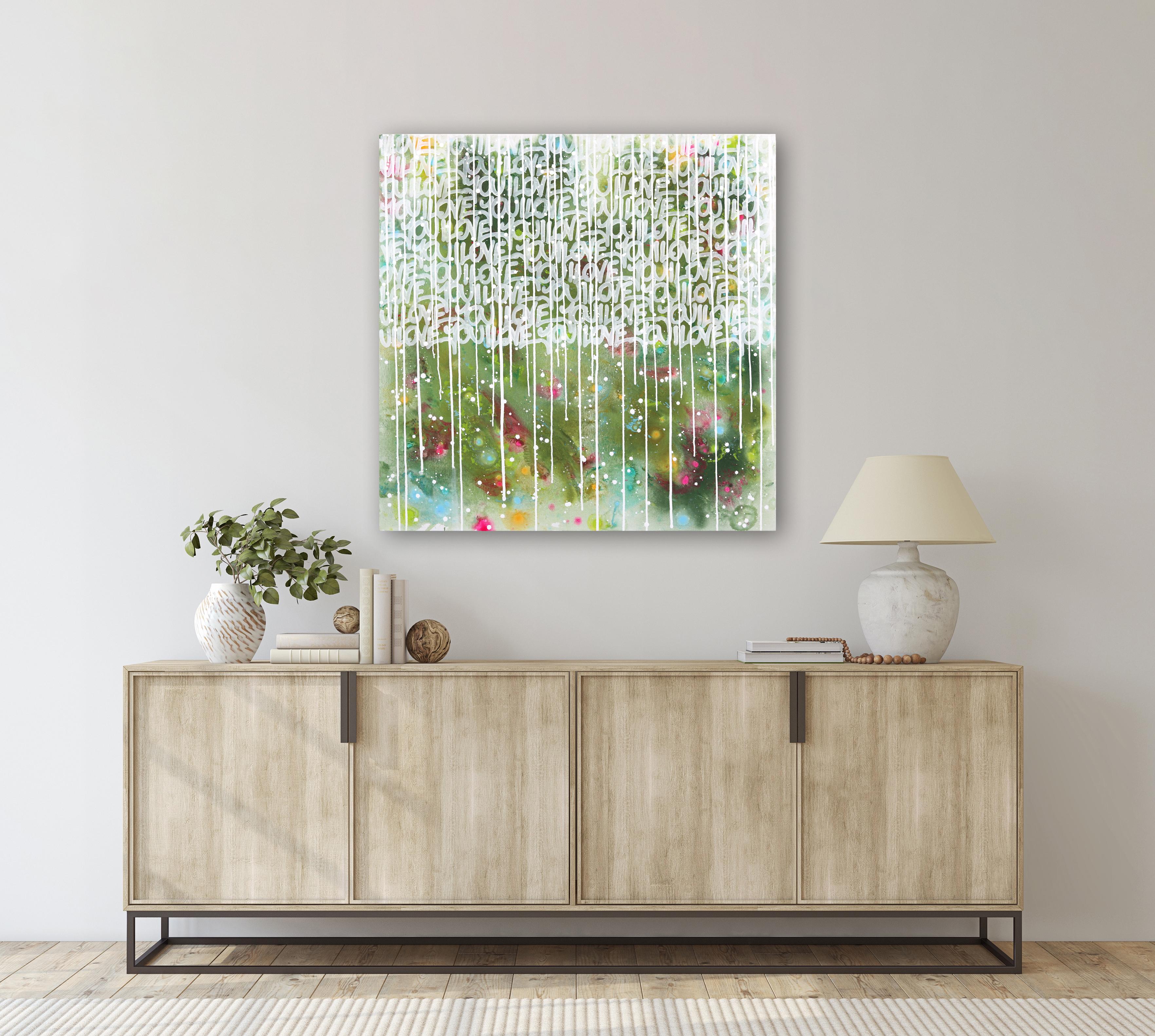 Il giardino degli amori - Opera d'arte originale ispirata ai Greene & Greene - Painting di Amber Goldhammer