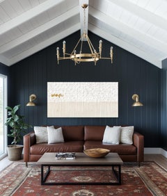 Golden Shade of Love - Arte su tela a tecnica mista di grandi dimensioni ispirata ai graffiti