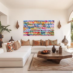 Happiness is What Matters - Original Colorful Abstract Street Art Painting