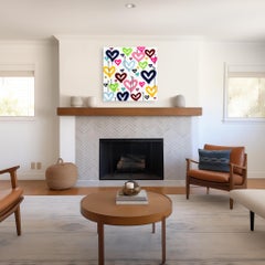 Heart Flutters - Abstract Radiant Joyful Colorful Graffiti Pop Artwork