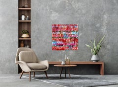 Her Love Shines So Bright - Color Drenched Mixed Media Graffiti Art on Canvas