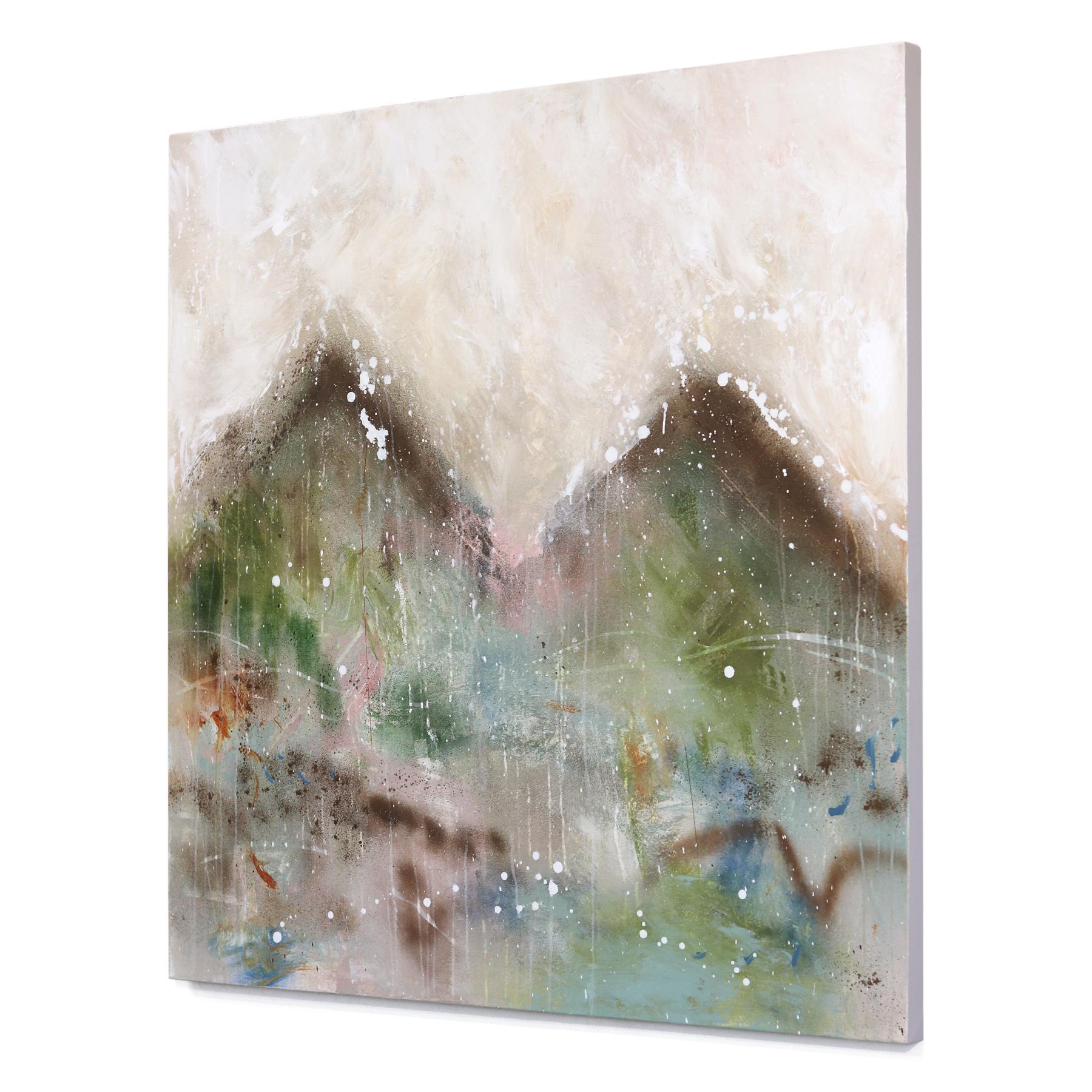 Home Away From Home - Obra de Arte Original Paisaje Abstracto Atmosférico Tono Tierra en venta 1