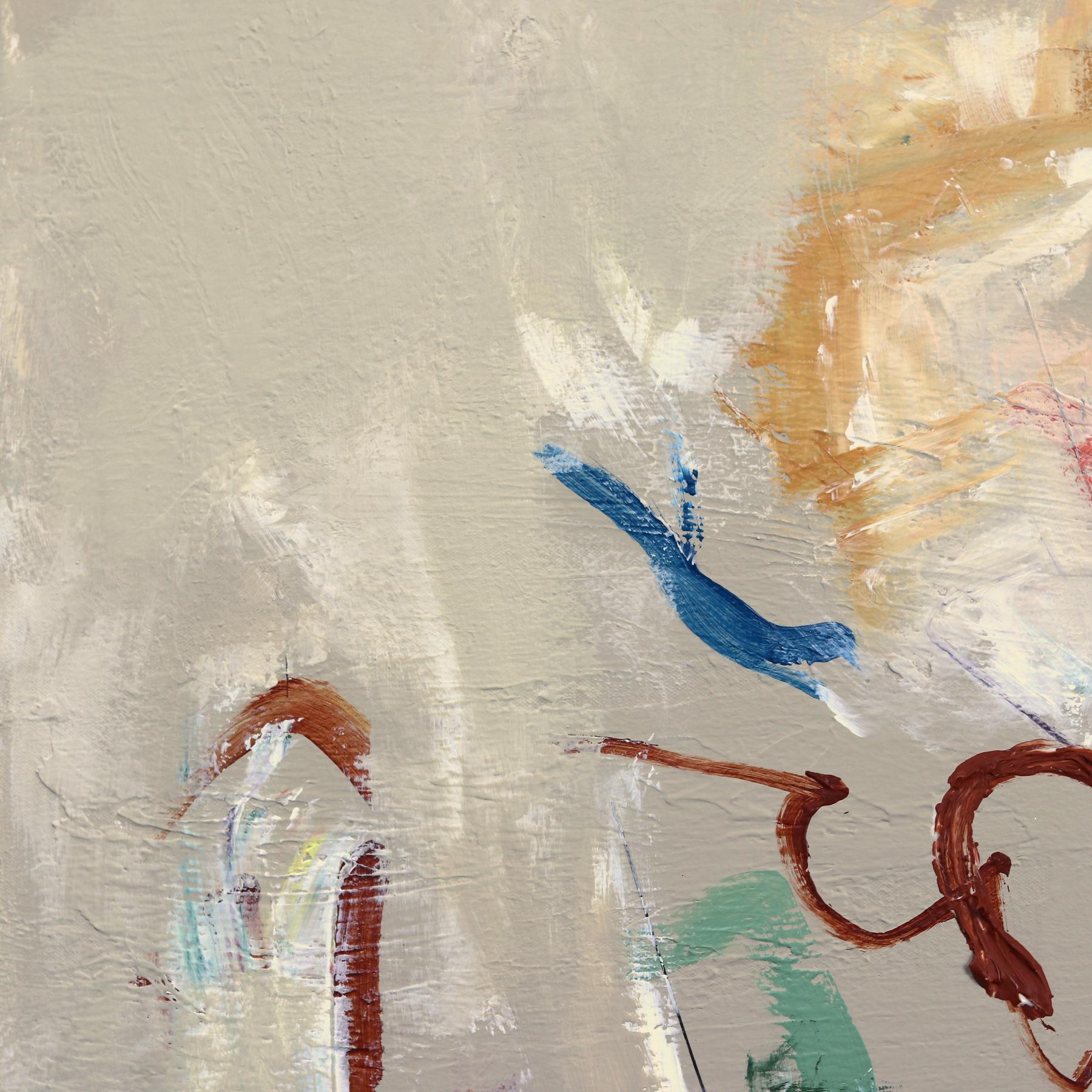 Die Künstlerin Amber Goldhammer aus Los Angeles malt dramatische abstrakte Kompositionen in Acryl auf Leinwand mit energischen Pinselstrichen. In ihren zeitgenössischen Gemälden drückt Goldhammer Emotionen aus, die einer stillen Poesie ähneln, und