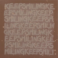 Keep Smiling - Original Bronze 'I LOVE YOU' Street Art Painting