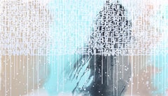 Keep The Faith - Original Large Blue Graffiti Inspired Artwork