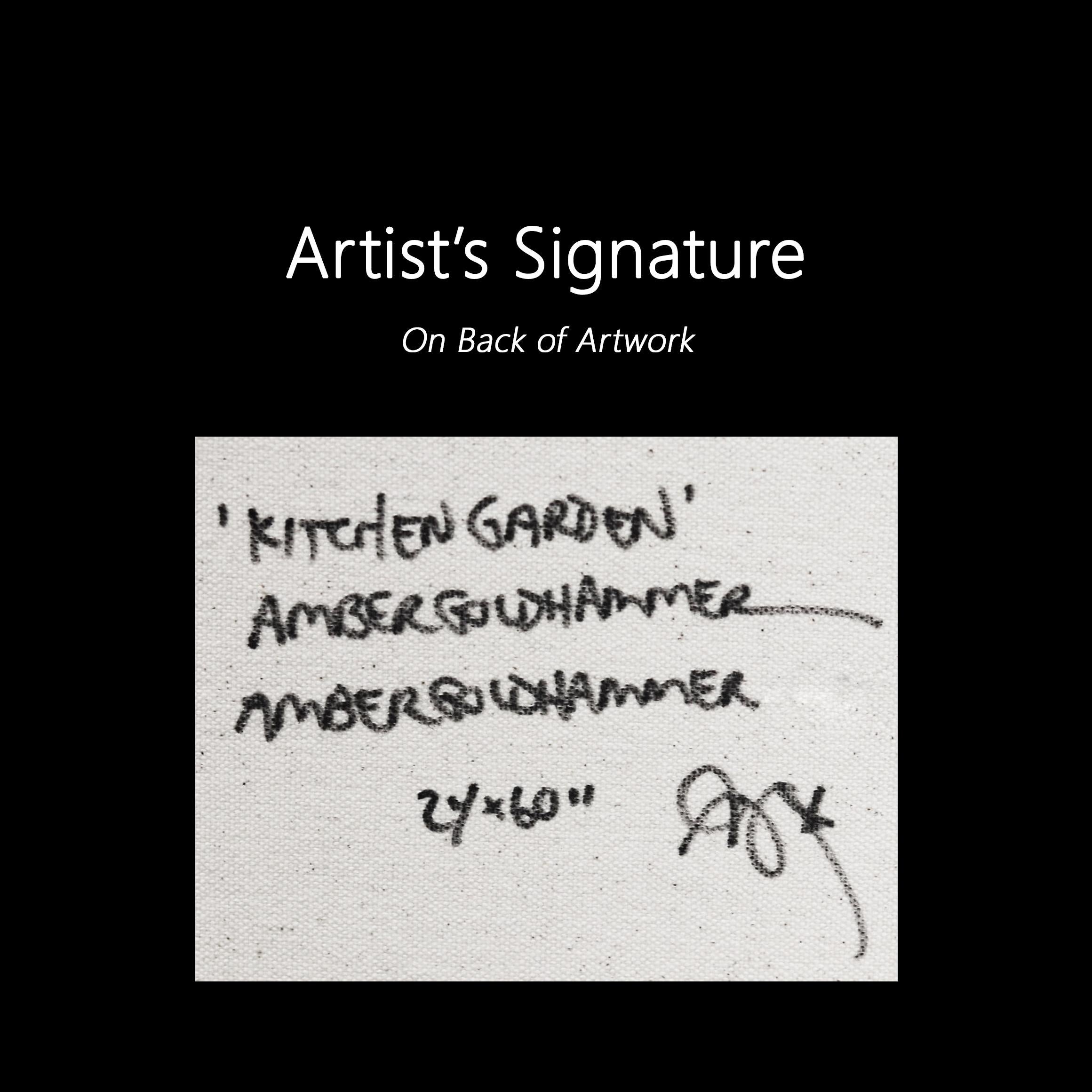 Kitchen Garden - Original Street Art Graffiti Floral Flowers on Canvas For Sale 7