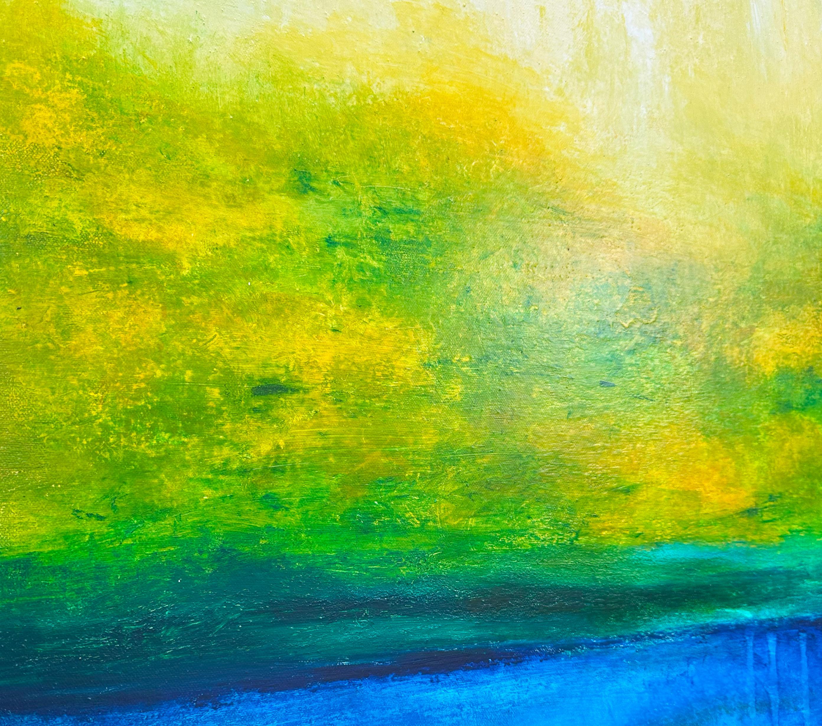 Land Of The Beautiful – Painting von Amber Goldhammer