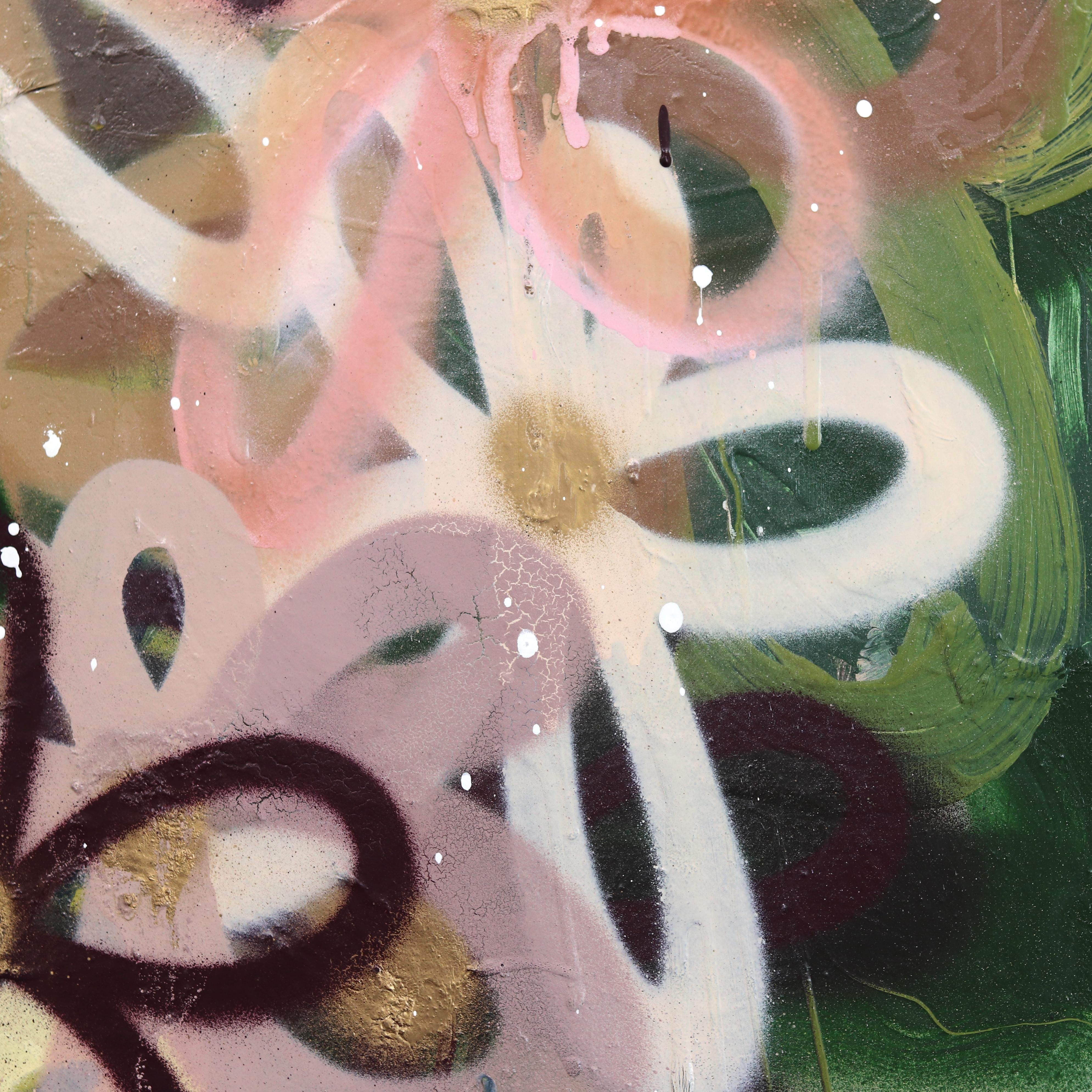 La artista de Los Ángeles Amber Goldhammer pinta dramáticas composiciones abstractas en acrílico sobre lienzo con enérgicas pinceladas. Goldhammer utiliza sus pinturas contemporáneas para expresar emociones similares a la poesía silenciosa,