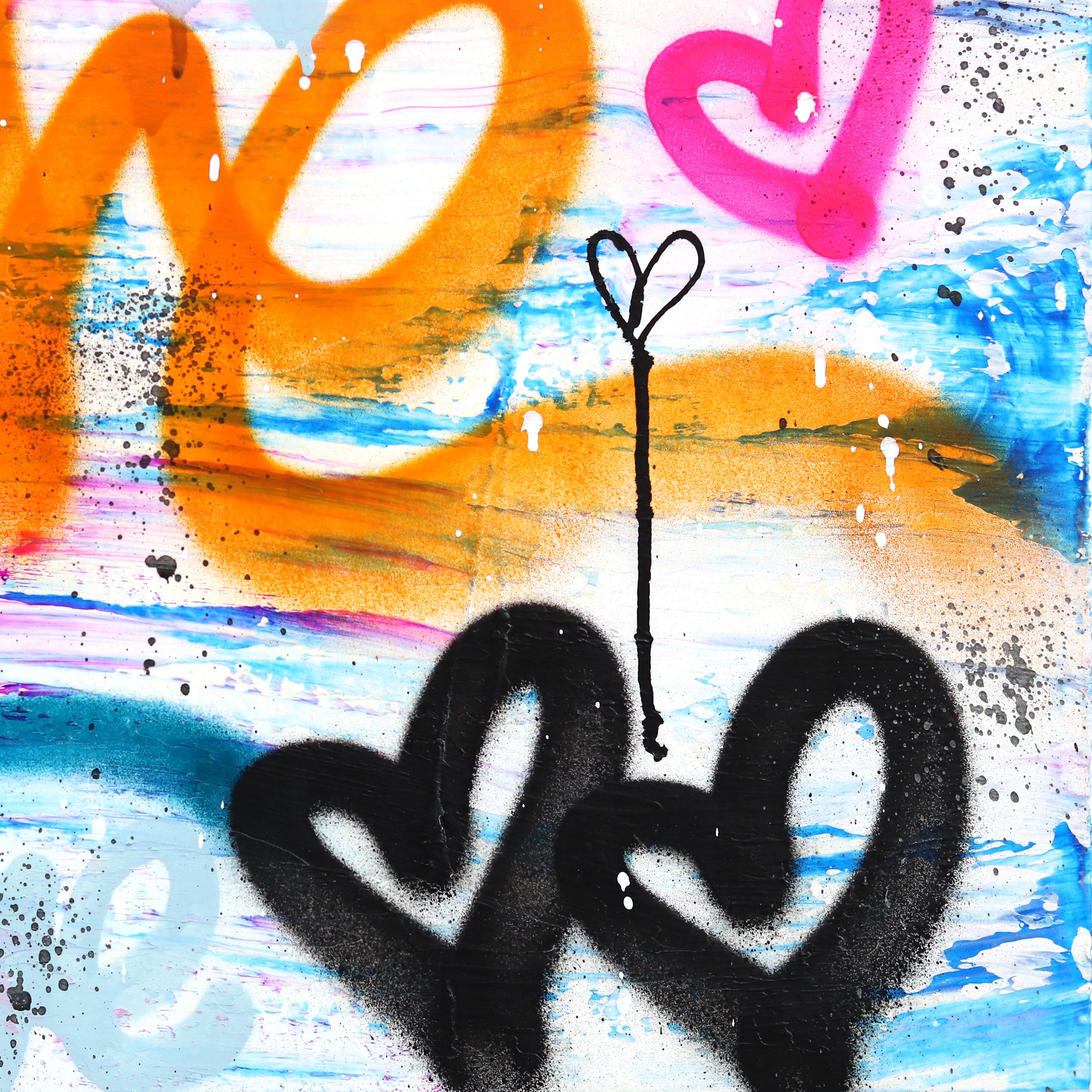 La artista de Los Ángeles Amber Goldhammer pinta dramáticas composiciones abstractas en acrílico sobre lienzo con enérgicas pinceladas. Goldhammer utiliza sus pinturas contemporáneas para expresar emociones similares a la poesía silenciosa,