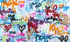 Brigada del Amor - Graffiti Abstracto de Colores Original Grande