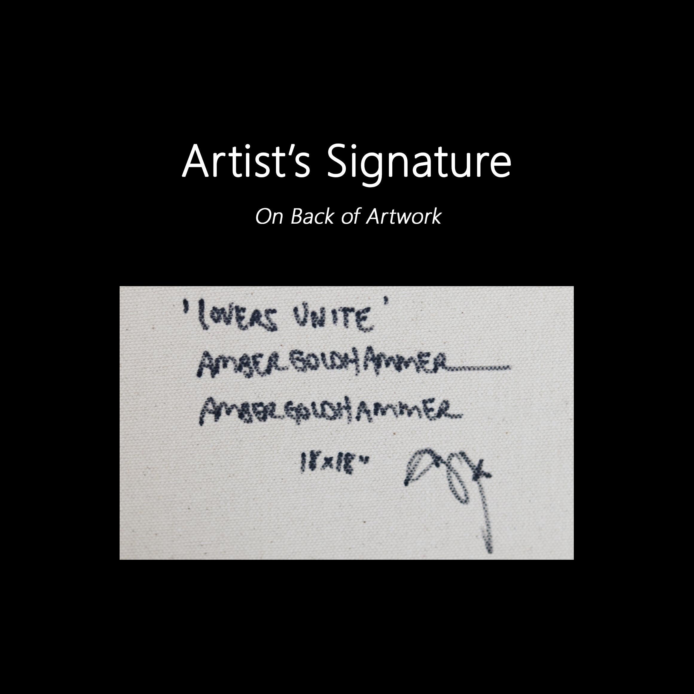 Lovers Unite - Original Farbe getränkten Graffiti Herzen Mixed Media Painting im Angebot 6