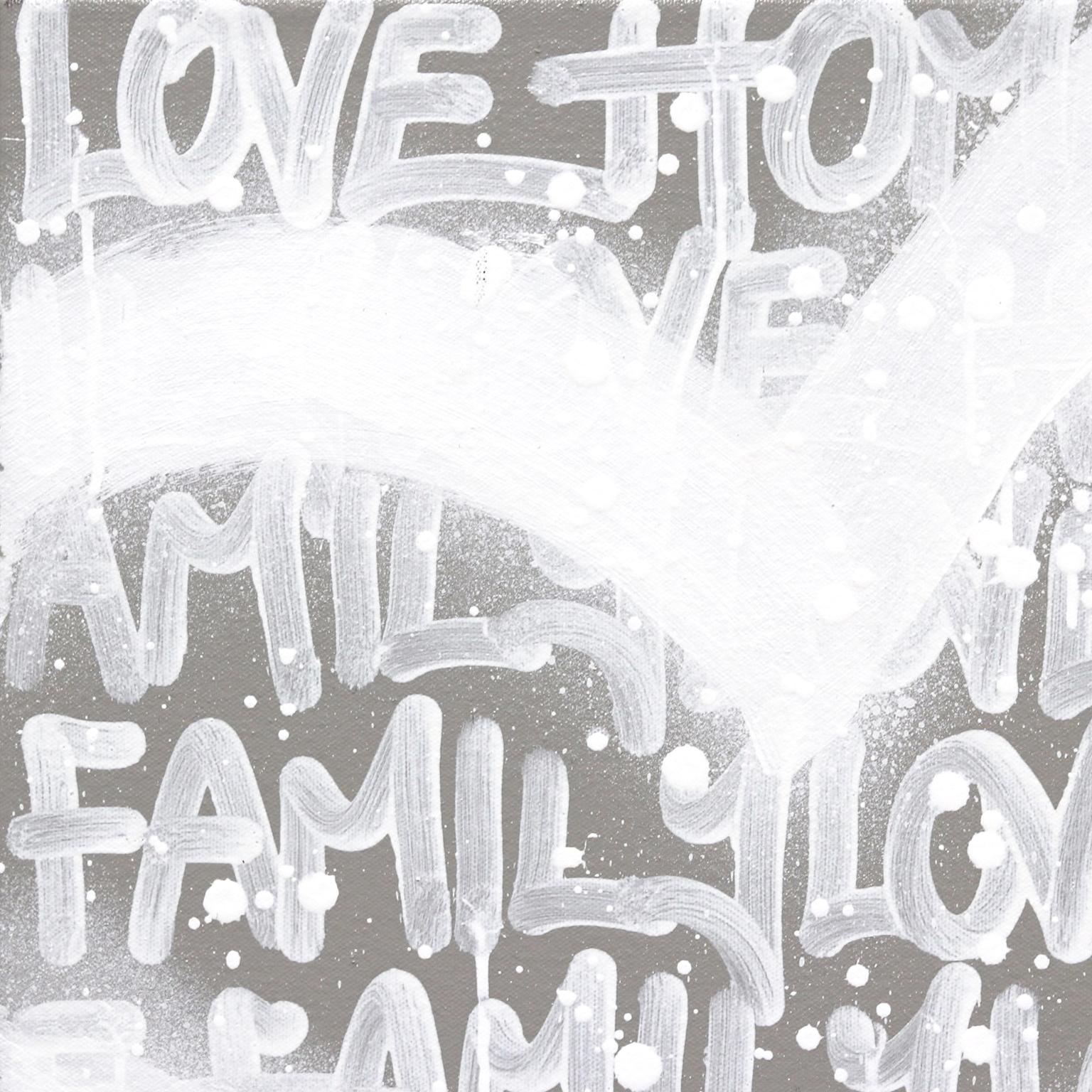 My Family Is My Home - Street Art Painting by Amber Goldhammer
