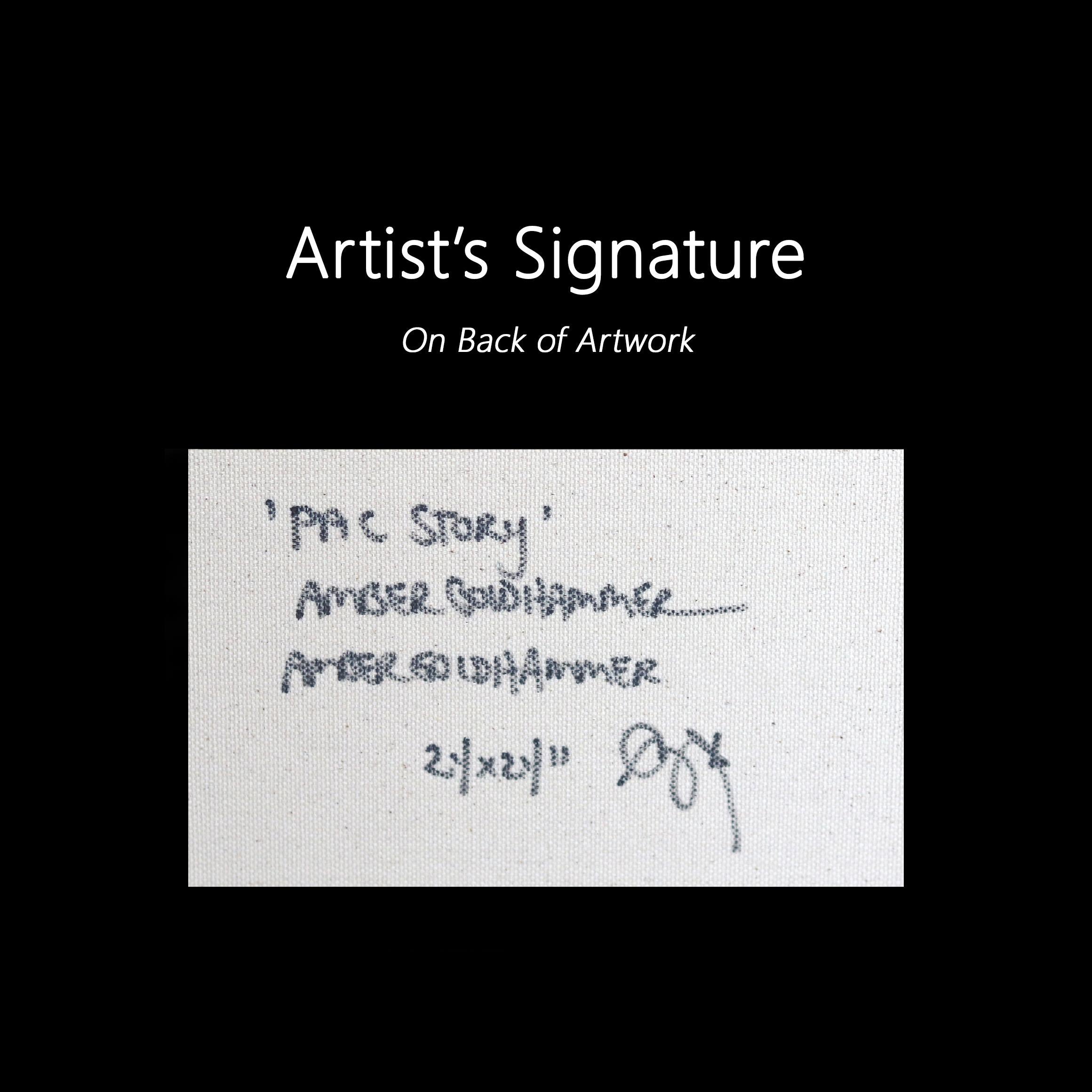 Pac Story - Peinture originale arc-en-ciel inspirée du Street Art rétro en vente 6