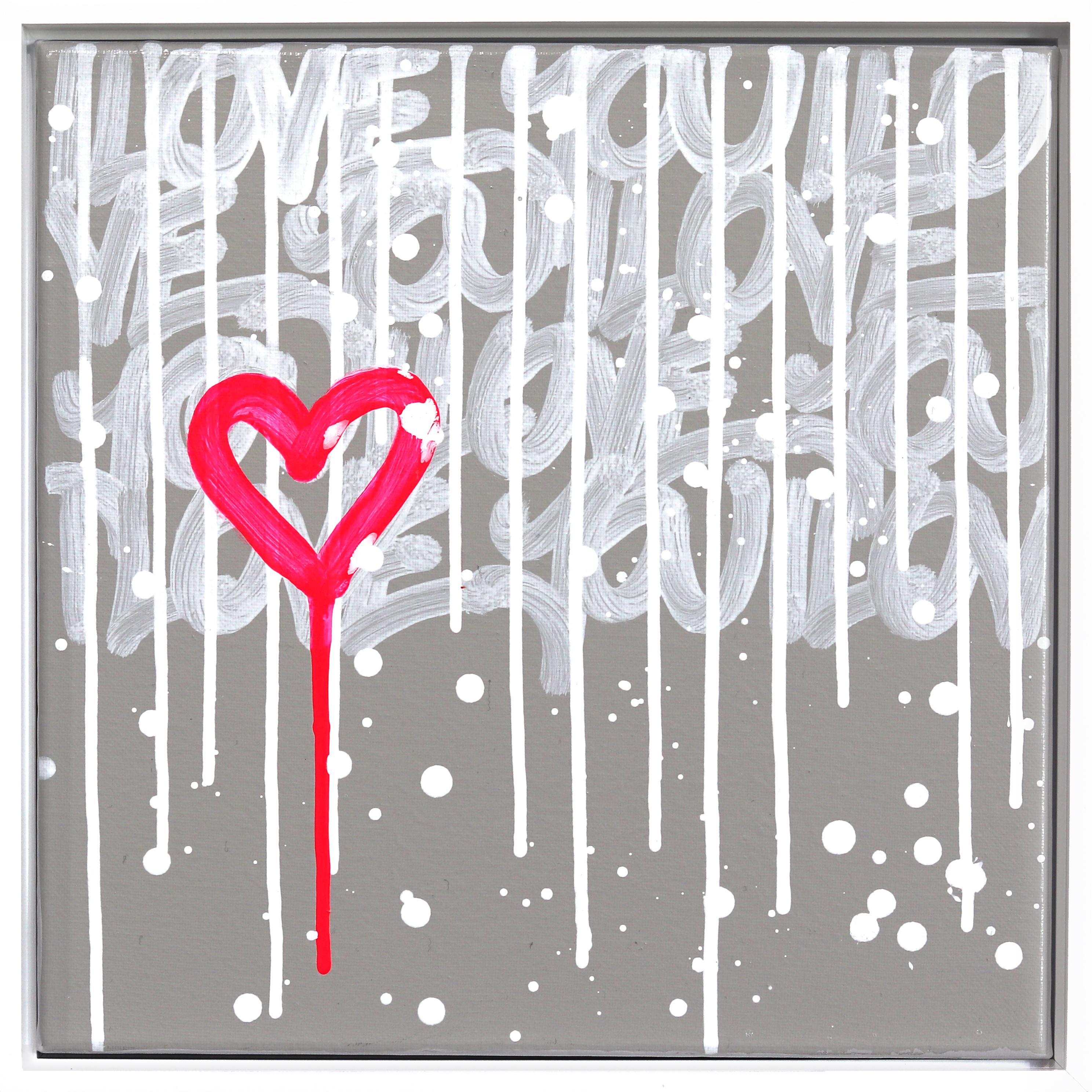 Pretty Pop - Framed Original Pop Art Inspired Heart Art