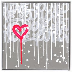 Pretty Pop - Framed Original Pop Art Inspired Heart Art