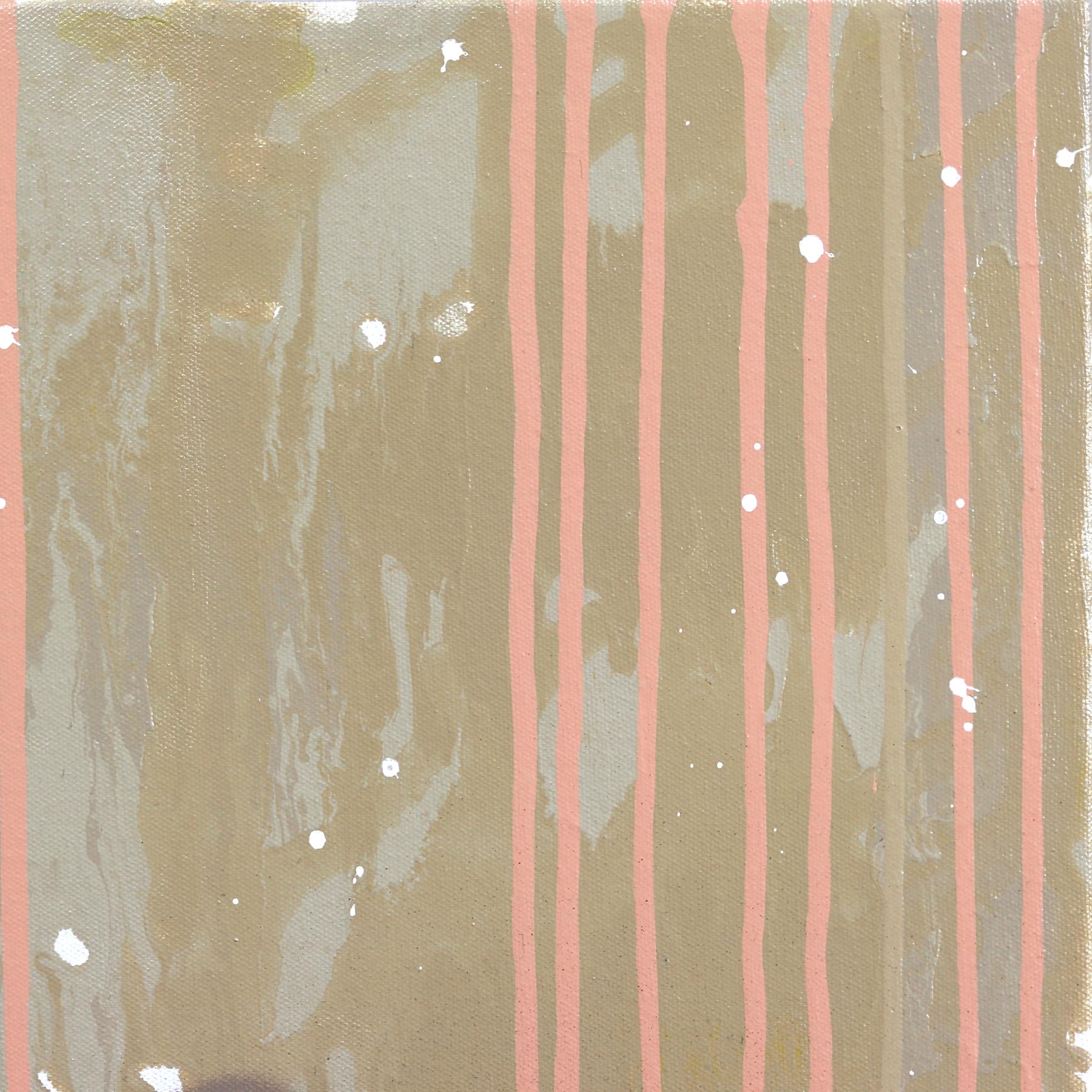 Showering You with Affection - Abstract Muted Tone Graffiti Mixed Media Painting For Sale 2