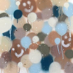 Sonríe mucho - Arte original enmarcado sobre lienzo inspirado en el arte pop