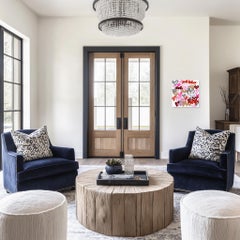 Sweet and Yummy - Original Pink Red Abstract Heart Graffiti Artwork