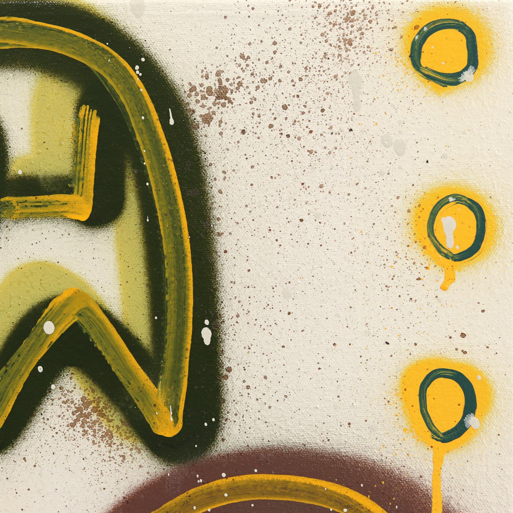 The Mamas and the Papas - Colorful Retro Inspired Graffiti Mixed Media Painting For Sale 2