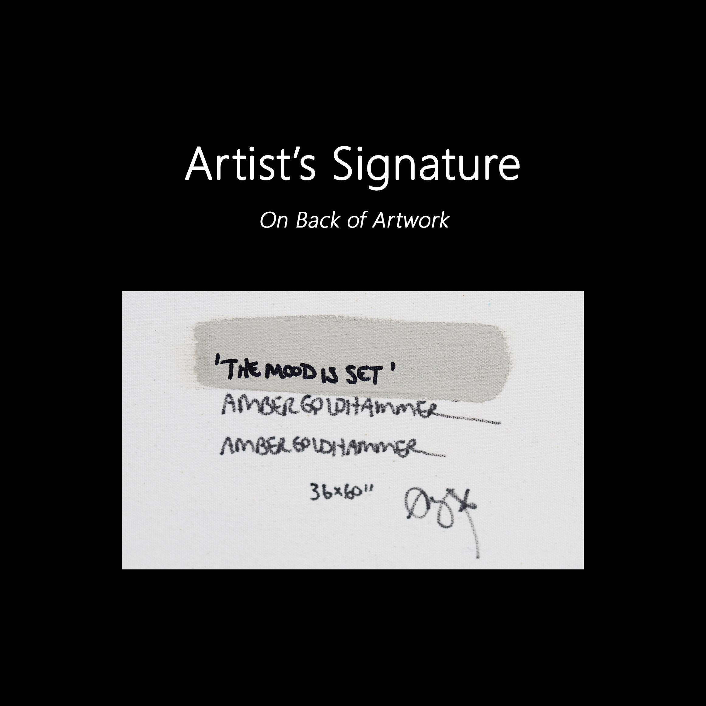 The Mood is Set - Obra de Arte Contemporánea Original Expresionista Abstracto de Gran Tamaño en venta 6