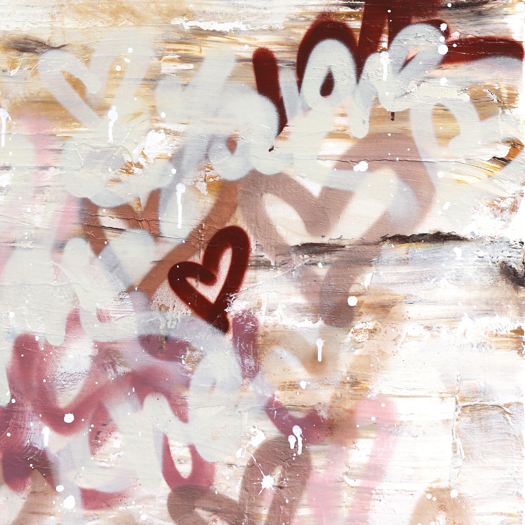 Warm Wonderland - Terracotta Mauve Beige - Opera d'arte astratta originale in vendita 2