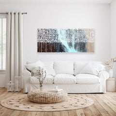 When Lightning Strikes - Abstract Large Space Landscape Artwork on Canvas