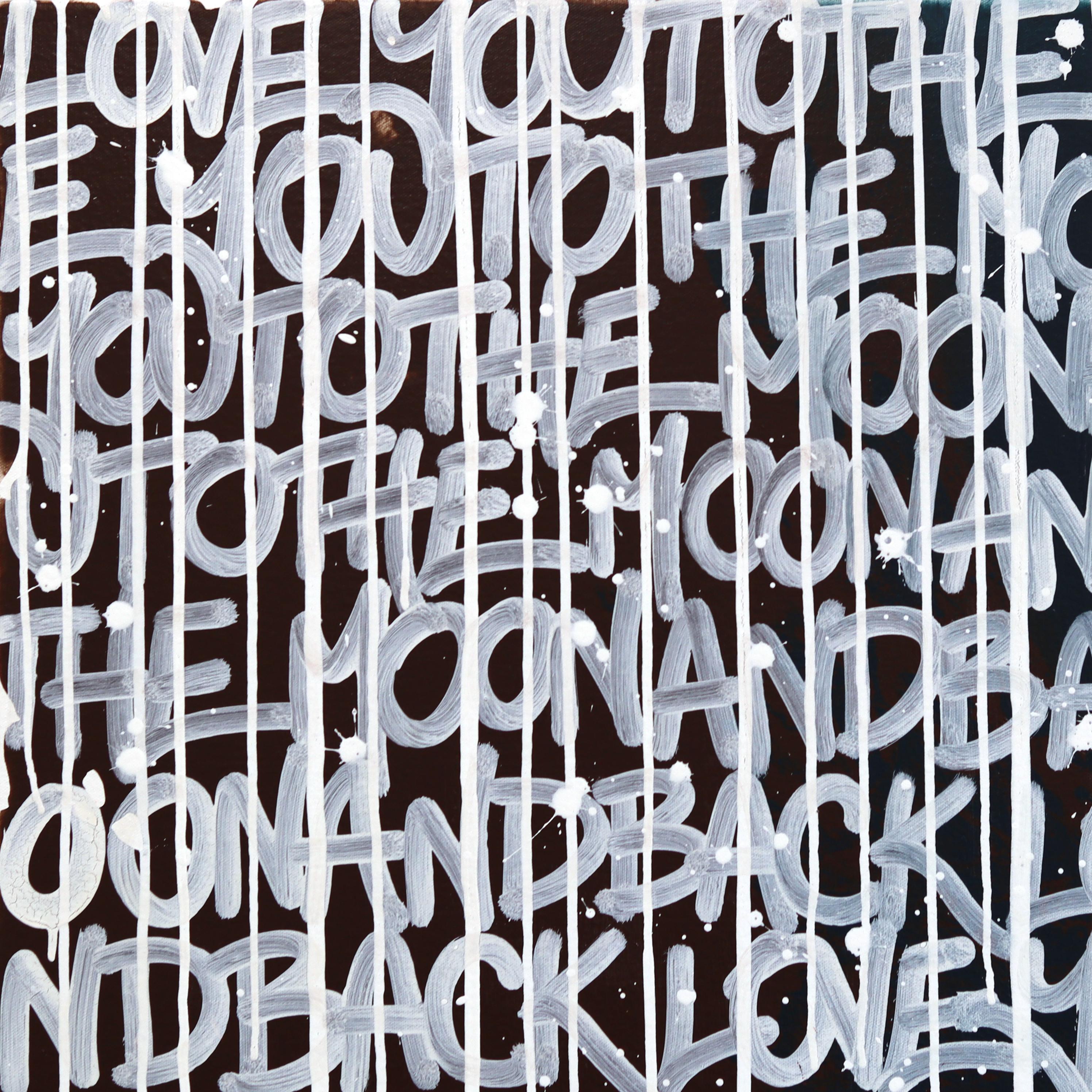 When Lightning Strikes - Abstract Large Graffiti Mixed Media Artwork on Canvas en venta 2