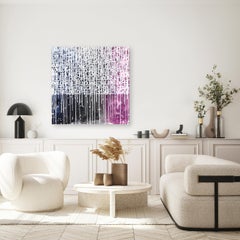 Vous êtes l'amour de ma vie - œuvre d'art pop art abstraite de graffitis aux couleurs cosmiques