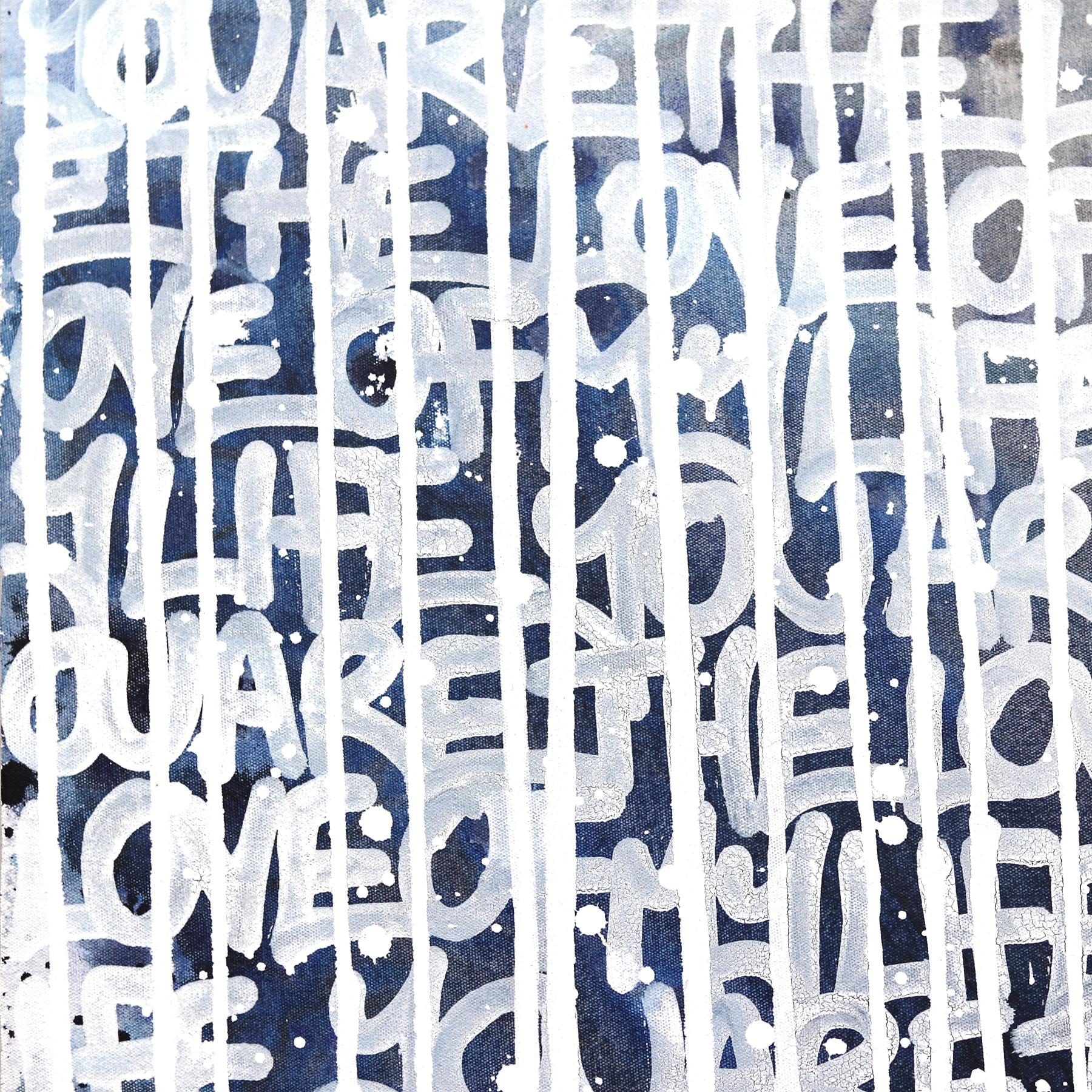 You Are The Love of My Life - Abstract Cosmic Colored Graffiti Pop Artwork - Contemporary Painting by Amber Goldhammer