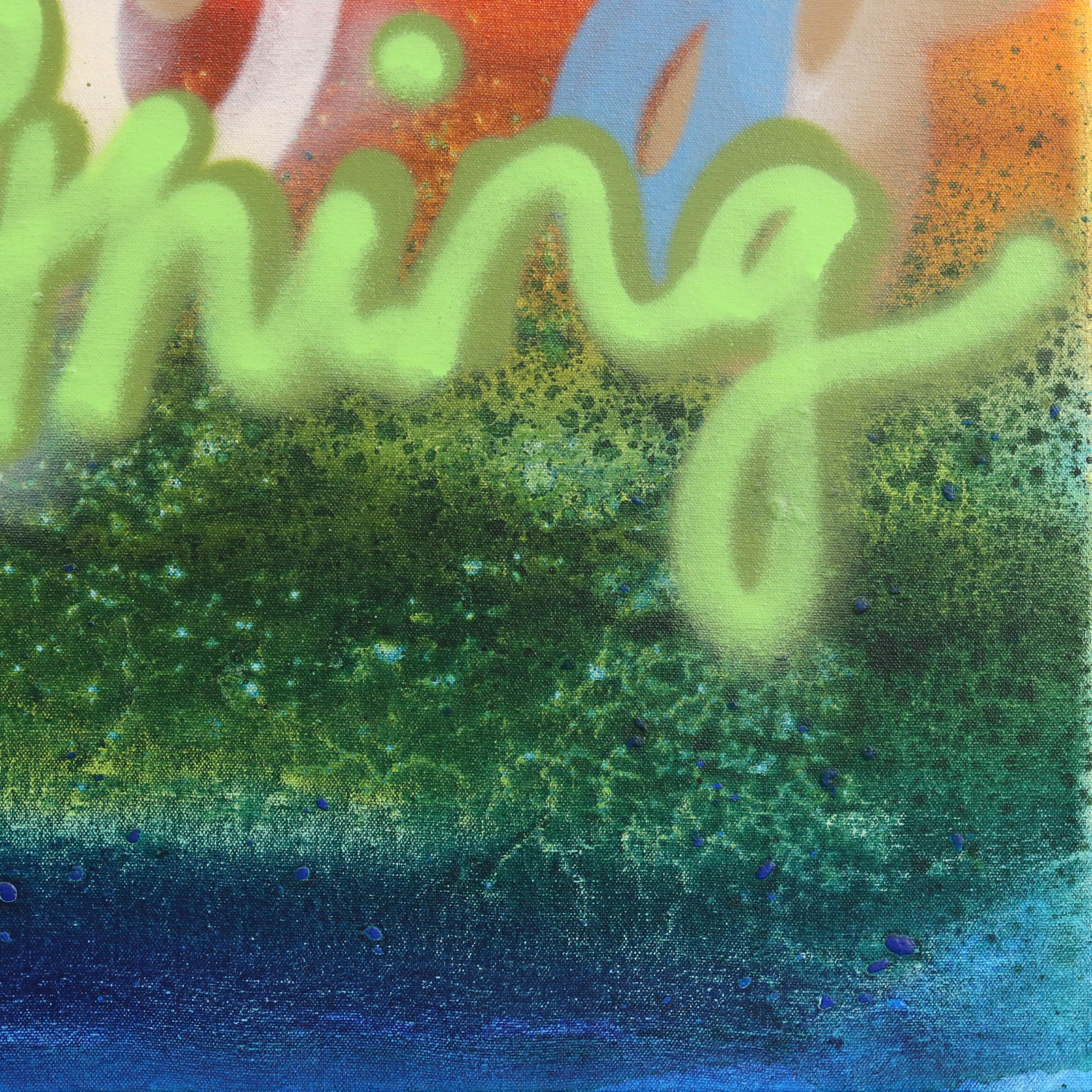 You Can Do Anything - Opera d'arte astratta colorata e originale di Graffiti in vendita 2