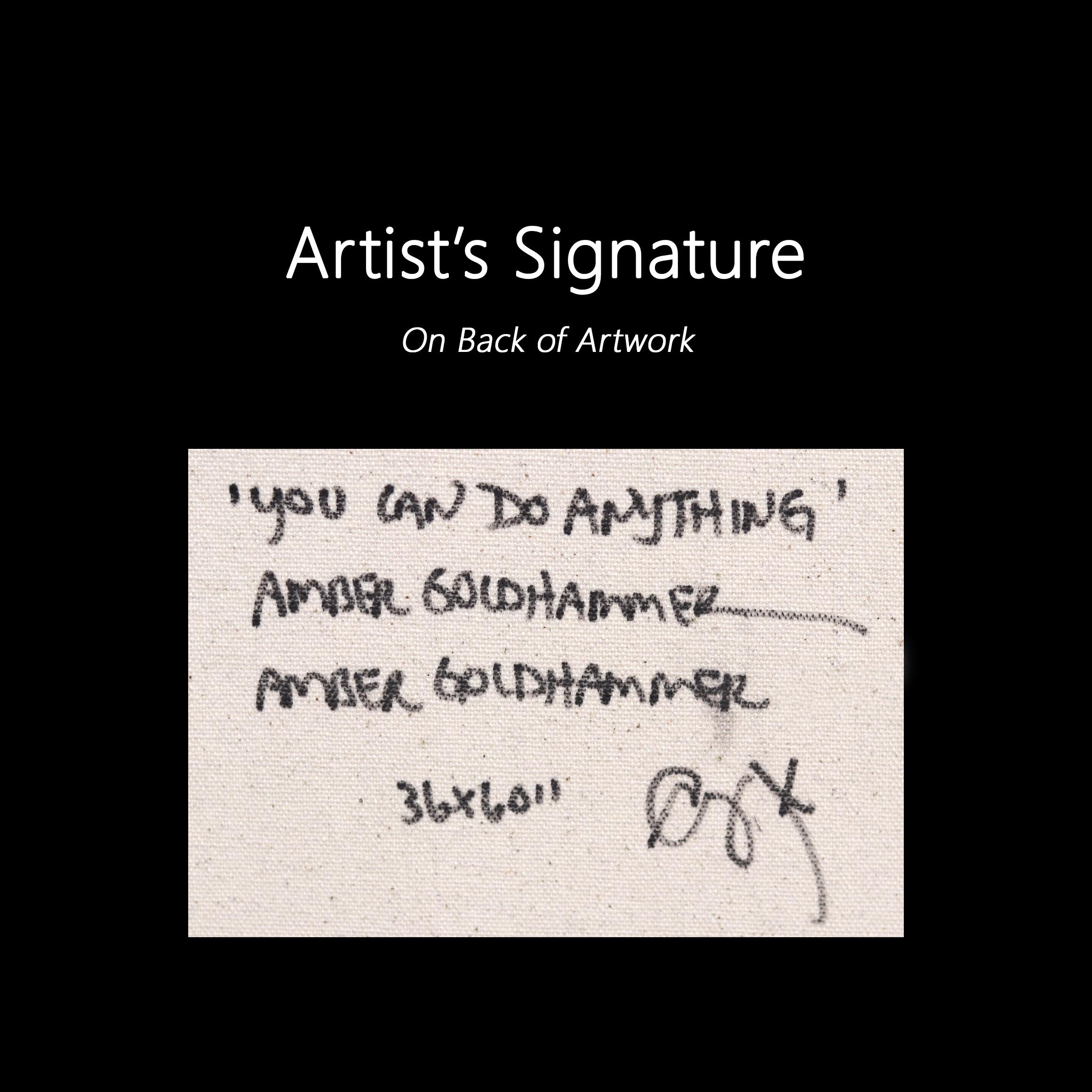 You Can Do Anything - Opera d'arte astratta colorata e originale di Graffiti in vendita 6