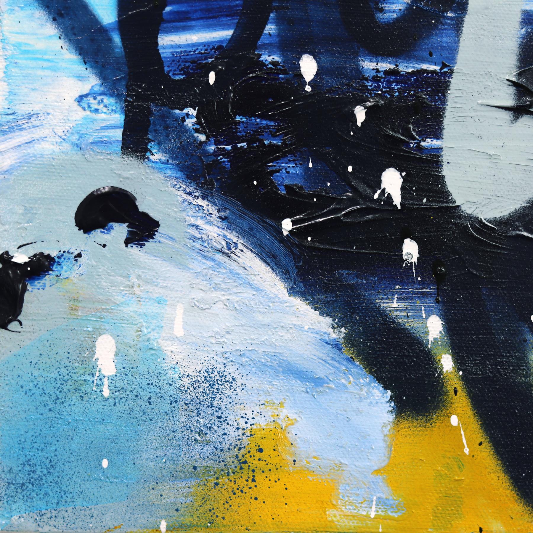 You Know Where Love Leads -'Follow Love' Graffiti Mixed Media Painting on Canvas For Sale 4