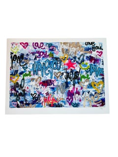 All of My Love Poems - Hand Finished Print by Amber Goldhammer