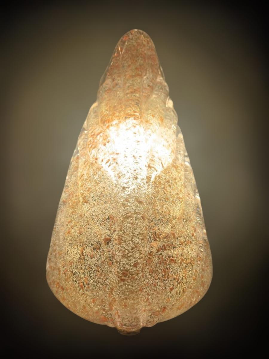 Amber Graniglia Leaf Sconces, 3 Available 1